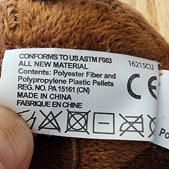 Bun Bun Plush Brown Dog Puppy Stuffed Animal Toy - Picture 11 of 15